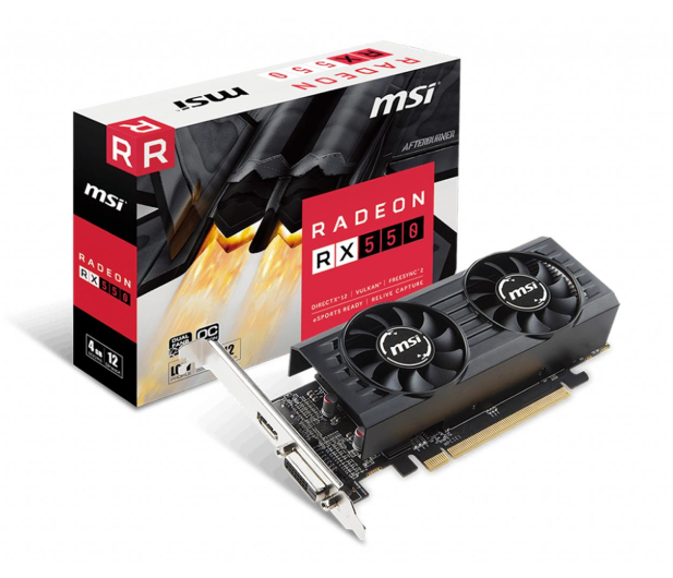 MSI Radeon RX 550 4GT Low Profile OC 4GB GDDR5 - 496687 - zdjęcie